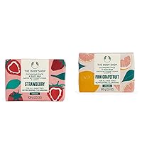 The Body Shop Strawberry & Pink Grapefruit Cleansing Face & Body Bars Bundle – Vegan 3.5oz Bars