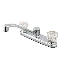 Kingston Brass FB111 7-5/8-Inch in Spout Reach Americana 8-Inch Kitchen Faucet Without Sprayer, Polished Chrome