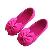 Toddler/Little Kid Girl's Bowknot Mary Jane Ballerina Flat Shoes Princess Girls Dress Shoes Kids Slip On Casual Shoes