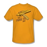 Star Trek - Don't Phase Me Bro - Adult Gold S/S T-Shirt for Men