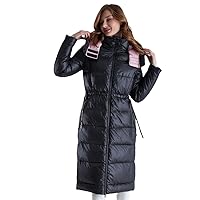 Women Winter Down Jacket Warm Parkas Padded Quilted Coats Overcoat Hooded Overwear