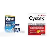 PRELIEF Acid Reducer 120 Count & Cystex Dual Action UTI Pain Relief 48 Count