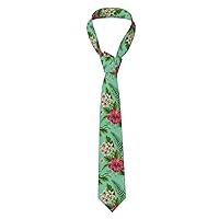 Colorful Dog Paw Print Men'S Neckties Tie,Funny Novelty Neck Ties Cravat For Groom,Father, And Groomsman