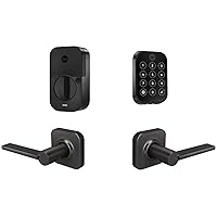 Yale Assure Lock 2 Key-Free Touchscreen with Wi-Fi and Valdosta Lever in Black