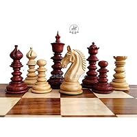 Magic Stallions Series Luxury Staunton Africa padouk Wood Chessmen 4.5