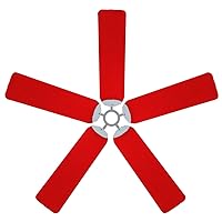 6561 Ceiling Fan Blade Covers, Red, 5 Piece