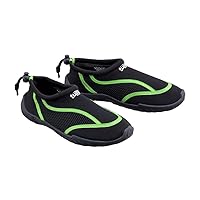 TUSA Sport Slip-On Aqua Shoe, Black/Green, Size 4