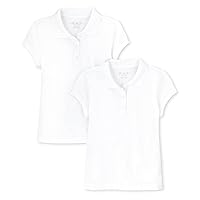 The Children's Place Girls' Multipack Short Sleeve Soft Jersey Knit Polos
