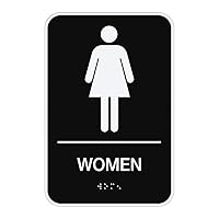 Cosco® ADA Men/Women Combo Pack Restroom Signs, 6