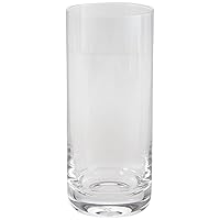 NutriChef 14.2oz Highball Drinking Glasses - Set of 4 Heavy Base Tall Tumbler Clear Glassware for Water, Wine, Beer, Liquor, Gin, Cocktail, Whiskey, Juice, Iced Coffee, Mixed Drinks, Dishwasher Safe