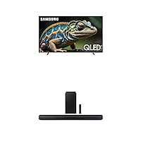 SAMSUNG 70-Inch Class QLED 4K Q60D Series Quantum HDR Smart TV (QN70Q60D, 2024 Model) HW-Q600C 3.1.2ch Soundbar w/Dolby Audio, Q-Symphony, Adaptive Sound, HDMI eARC, (Newest Model),Black
