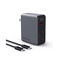 140W USB C Charger, PD3.1 PPS 3-Port Fast GaN III Laptop Wall Charger, Foldable Plug Power Adapter for MacBook Pro 16'', Dell XPS, iPad Pro, iPhone 15 Pro, Galaxy, Chromebook(with 240W Cable)