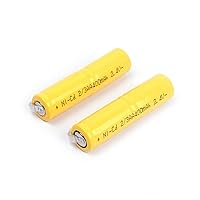 Aa Rechargeable Battery2.4V 400Mah 2/3Aa Nickel-Cadmium Rechargeable Battery 2/4/6Pcs Ni-Cd Battery Pack for Remote Control Car Led Lamp 2Pcs Battery