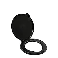 Reliance Products 9881-03 Luggable Loo Snap-on Toilet Seat with Lid for 5-Gallon Bucket, Black, 13.0 Inch x 1.5 Inch x 14.0 Inch