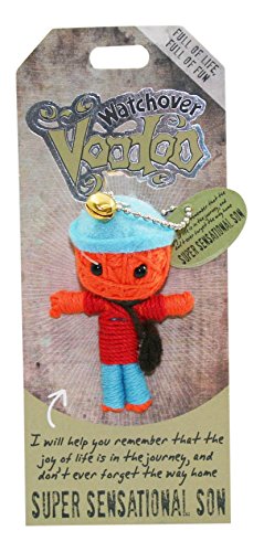 Watchover Voodoo - String Voodoo Doll Keychain – Novelty Voodoo Doll for Bag, Luggage or Car Mirror - Son Voodoo Keychain, 5 inches, Multicolor (108010004)