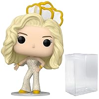 POP Movies: Barbie - Gold Disco Barbie Funko Vinyl Figure (Bundled with Compatible Box Protector Case), Multicolor, 3.75 inches