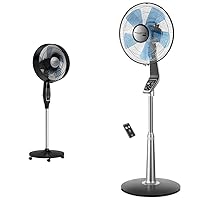 Rowenta Extreme Outdoor Fan with Remote 65 Inches Ultra Quiet Fan Oscillating & Turbo Silence Standing Floor Fan with Remote 53 Inches Ultra Quiet Fan Oscillating, Portable, 5 Speeds, Indoor