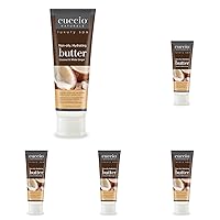 Naturale Butter Blends - Ultra-Moisturizing, Renewing, Smoothing Scented Body Cream - Deep Hydration For Dry Skin Repair - Made With Natural Ingredients - Coconut & White Ginger - 4 Oz