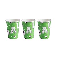 1 Set 16Pcs Football Competition Paper Cup Dessert Paper Cups soccer party cups soccer party paper cups Holiday Party Drinkware paper drinking cup ice cream cup Disposable