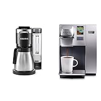Keurig® K-Duo Plus™ Single Serve & Carafe Coffee Maker & K155 Office Pro Single Cup Commercial K-Cup Pod Coffee Maker, Silver