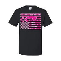 “Breast Cancer Awarness Flag” Breast Cancer Awareness Hope Pink Ribbon Support Brave Fight Unisex T-Shirt