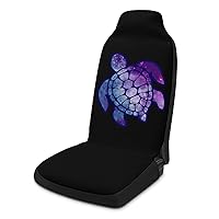 Starry Sky Sea Turtle Car Seat Covers Universal Seat Protective Covers Car Interior Accessory for Most Cars 2PCS