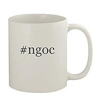 #ngoc - 11oz Ceramic White Coffee Mug, White