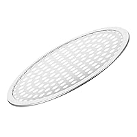 PRETYZOOM Round Perforated Pizza Pan Pizza Tray Pizza Baking Pans Cookie Tray Fruit Bowl with Lid Wear-resistant Baking Tray Pizza Paddle Small Pizza Pans Stainless Steel Bakeware Tool