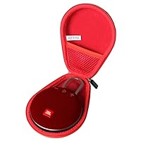 Anleo Hartschalen-Reiseetui für JBL Clip 3, tragbarer, wasserdichter, kabelloser Bluetooth-Lautsprecher (rot)