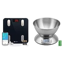 Etekcity Smart Body Fat Scale and Food Kitchen Scale with Bowl