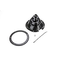 Attwood Universal Black Rubber Motor Well Boot Kit 12820-5 - 4 Inch Opening