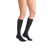 JOBST Opaque Knee High with SoftFit Technology Band, 15-20 mmHg Compression Stockings, Closed Toe, X-Large, Anthracite