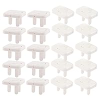 ERINGOGO 20pcs Socket Protection Cover Plug Protectors Baby Safety Plug Covers Wall Socket Covers Electric Plug Covers Wall Plug Covers Plates Plastic Protective Cover White Bulk Infant