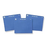 Charles Leonard Multi-Purpose Cloth Eraser, Cleaning Cloth for Whiteboards, Glass and Electronic Screens, 7 x 7.75 Inches, Blue, 10-Pack (74570)