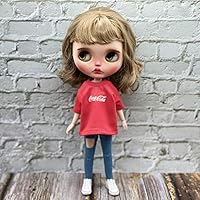 Clothes for Blythe Doll Licca Azone Ob24 Lijia Cloth T-Shirt Jeans Baby