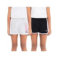 PUMA Youth Girl's 2 Pack All Day Comfort Shorts