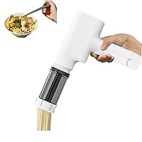 Hand-held Pasta Maker Electric Noodle Machine Home Spaghetti Press with Mold Multifunction Detachable Sausage Stuffer Maker Easy Cleaning,White,31.5*24.5cm