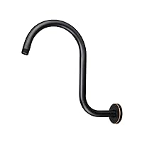 Purelux Goose Neck Shower Arm Made of Stainless Steel, Oil Rubbed Bronze Showerhead Extension