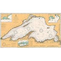 Lake Superior - 1909 - Nautical Chart Map Poster