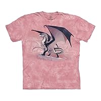 The Mountain Bold Dragon 100% Cotton Unisex T-Shirt - Frostborn - Pink