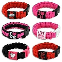 Yeahgoshopping TRUE LOVE PARACORD BRACELETS - One item with Design and Color maybe vary