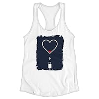 Heart Design Racerback Tank - Charger Tank - Funny Workout Tank