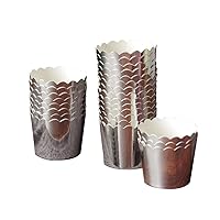 50 Pcs Paper Cupcake Liners Baking Cups, Holiday/Parties/Wedding/Anniversary(Silver)