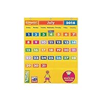 Excellerations Classroom Preschool Calendar Pocket Chart, 34 x 42.5 inches, Includes Years 2021-2035, Kids School Calendar, Circle Time Learning, Educational Toy