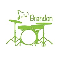 Personalized Drums Vinyl Graphic Wall Decal Baby Room Nursery Decor