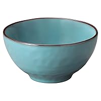 Koyo Pottery 16287034 Cafe Dishware Bowl, Rice Bowl, Rice Bowl, Medium Bowl, Approx. 4.7 inches (12 cm), Hotel Restaurant Specifications, Microwave, Dishwasher Safe, Rafelum, Antique Blue, Blue, Made