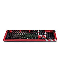 Keyboard Mechanical Keyboard Green Axis Black Axis Tea Axis RGB Cable Computer Gaming Keyboard Esports Player Mechanical Keyboard (Color : Red Silver Shaft RGB)