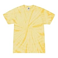 Tie Dye Spider Dandelion Retro Vintage Groovy Adult Yellow Tee Shirt T-Shirt