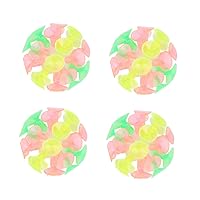 ERINGOGO 4pcs Funny Suction Ball Bounce Ball Suction Cup Balls Suction Cup. Suction Toy