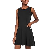 BALEAF Women's Tennis Athletic Dress Golf Dresses for Women with Shorts Sleeveless 4 Pockets Active Workout